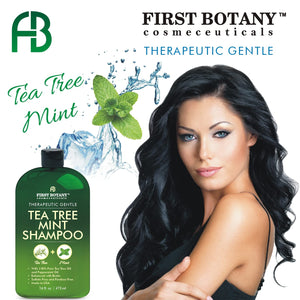 Tea Tree Oil Shampoo 16 fl oz - Anti Dandruff Shampoo Natural Essential Oil For Dry Itchy & Flaky Scalp - Sulfate Free, Anti-fungal, Anti-Bacterial Cleanser - Prevents Head Lice & Thinning