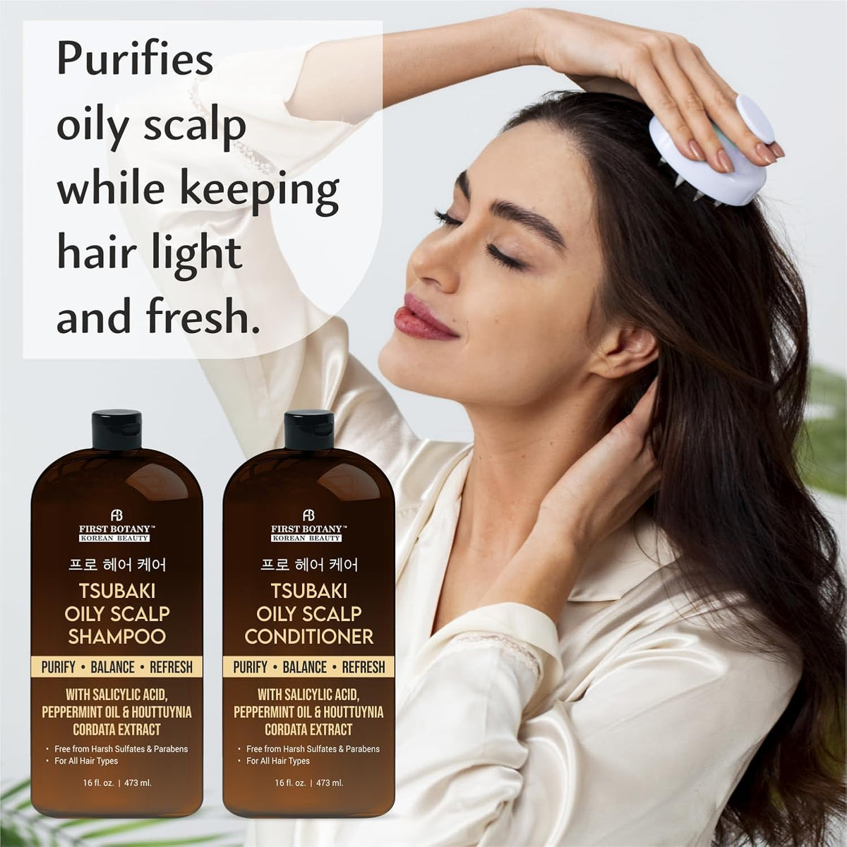 Oily Scalp Shampoo & Conditioner Set – Purifying Clarifying Hair Care ...