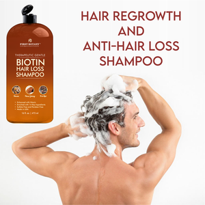 Hair Regrowth and Anti Hair Loss Shampoo 16 fl oz, with DHT blockers- Daily Hydrating, Detoxifying, Volumizing Shampoo For Men and Women