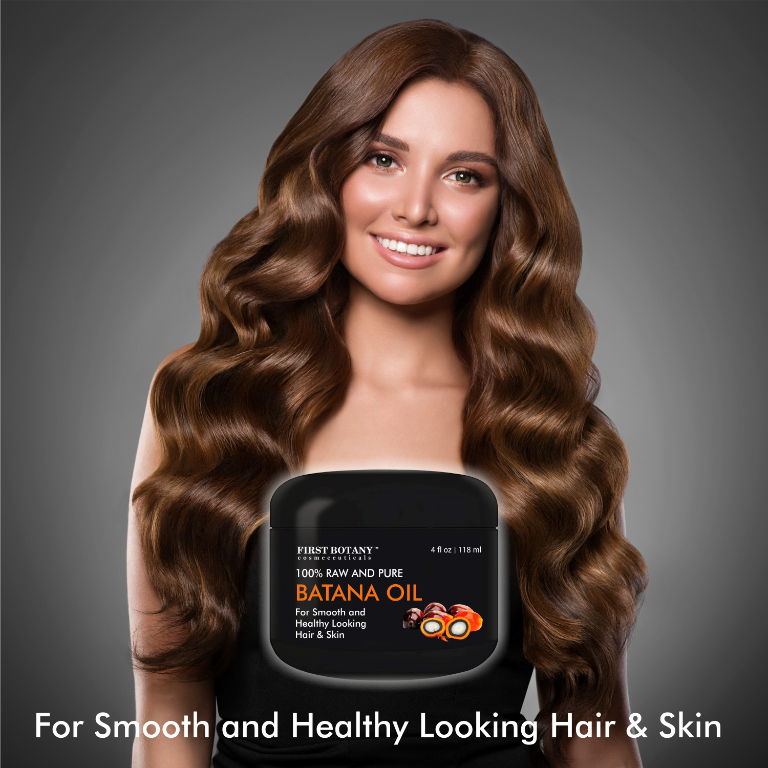 100% Natural Raw Batana Oil promoting Hair Growth, Dr. Sebi Hair Oil from Honduras, Prevent Hair Loss, Eliminates Split Ends for Men & Women 4 fl oz