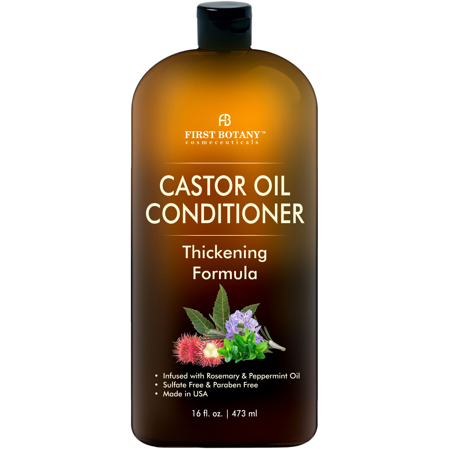 Castor Oil Shampoo and Conditioner - An Anti Hair Loss Set Thickening formula For Hair Regrowth, Anti Thinning Sulfate Free For Men & Women Anti Dandruff Treatment - 16 oz