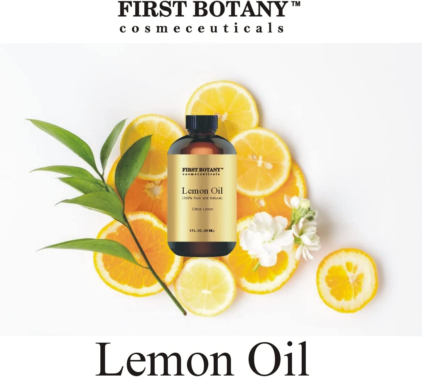 100% Pure Lemon Oil - Premium Lemon Essential Oil for Aromatherapy
