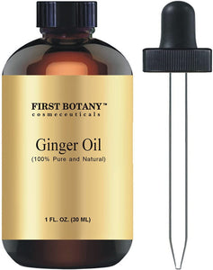 100% Pure Ginger Essential Oil - Premium Ginger Oil for Aromatherapy, Massage, Topical & Household Uses - 1 fl oz (Ginger)