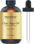 100% Clary Sage Pure Essential Oil - Premium Clary Sage Oil for Aromatherapy, Massage, Topical & Household Uses - 1 fl oz (Clary Sage)