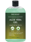 Aloe vera gel from 100 percent Pure Aloe Infused with Tea Tree Oil - Natural Raw Moisturizer for Hand Sanitizing Gel, Skin Care, Hair Care, Sunburn, Acne & Eczema -16.9 fl oz | 500 ml