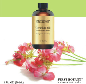 100% Pure Geranium Essential Oil - Premium Geranium Oil for Aromatherapy, Massage, Topical & Household Uses - 1 fl oz (Geranium)