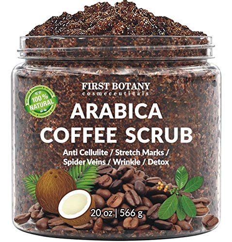 100% Natural Arabica Coffee Scrub  with Organic Coffee, Coconut and Shea Butter 20 oz