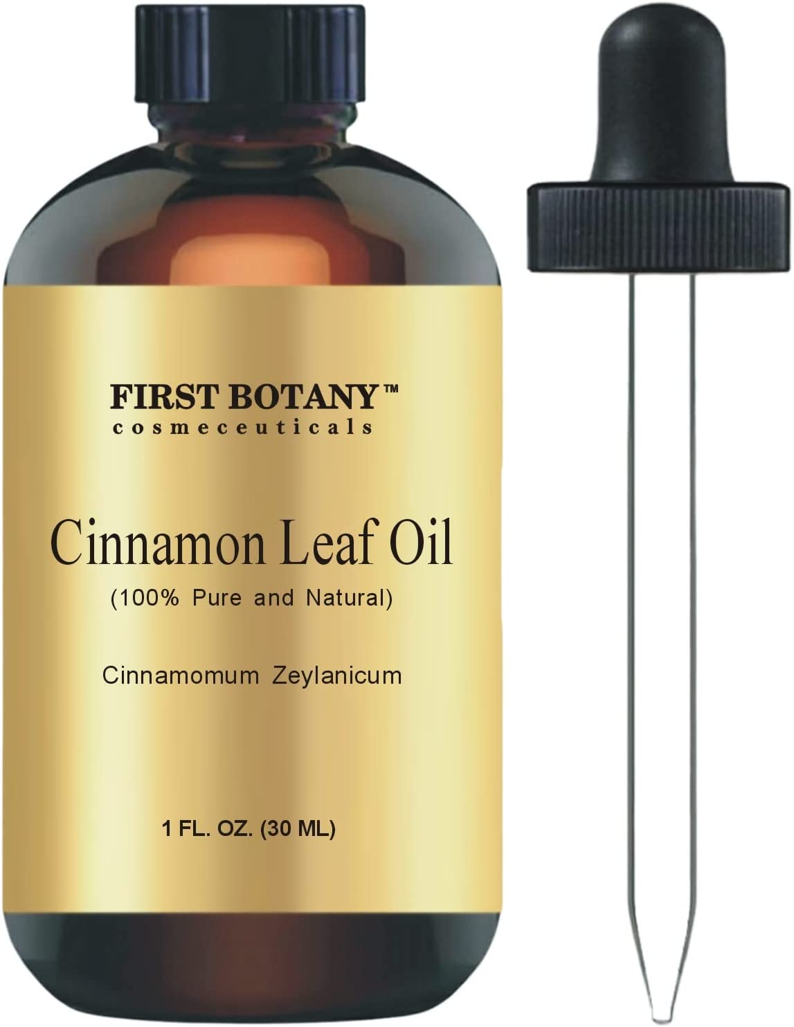 100% Pure Cinnamon Essential Oil - Premium Cinnamon Oil for Aromatherapy, Massage, Topical & Household Uses - 1 fl oz (Cinnamon)