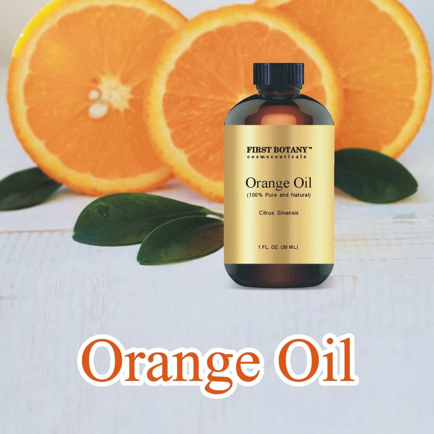 100% Pure Orange Essential Oil - Premium Orange Oil for Aromatherapy, Massage, Topical & Household Uses - 1 fl oz (Orange)