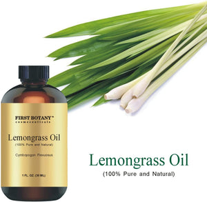 100% Pure Lemongrass Essential Oil - Premium Lemongrass Oil for Aromatherapy, Massage, Topical & Household Uses - 1 fl oz (Lemongrass)