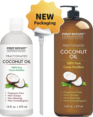 Fractionated Coconut Oil 16 fl. oz - 100% Natural & Pure MCT Coconut Oil