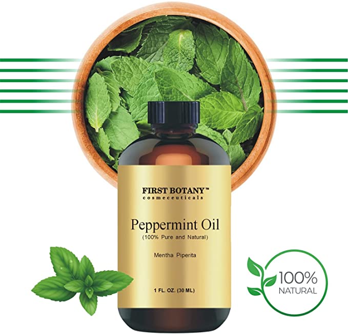 100% Pure Peppermint Oil - Premium Peppermint Essential Oil for Aromatherapy, Massage, Topical & Household Uses - 1 fl oz