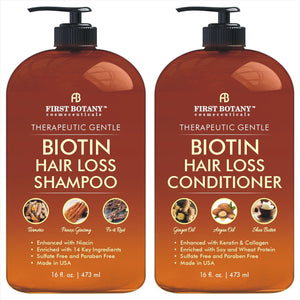 Hair Growth Shampoo Conditioner Set - An Anti Hair Loss Shampoo and Conditioner with DHT blockers to fight Hair Loss For Men and Women, All Hair types, Sulfate Free - 2 x 16 fl oz
